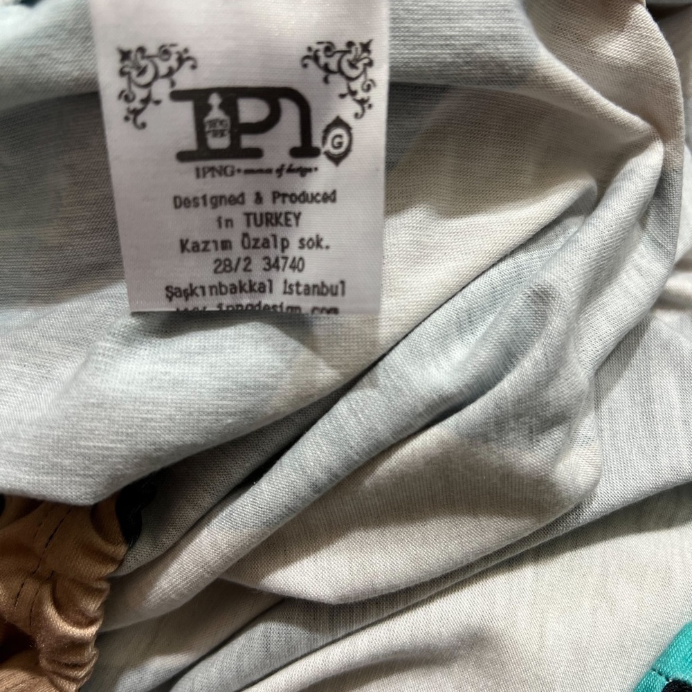IPNG Black and Tan Women's Blouse Made in Turkey Size 1 - Picture 7 of 7